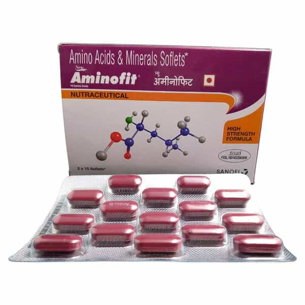 New Aminofit Strip Of 15 Soflets