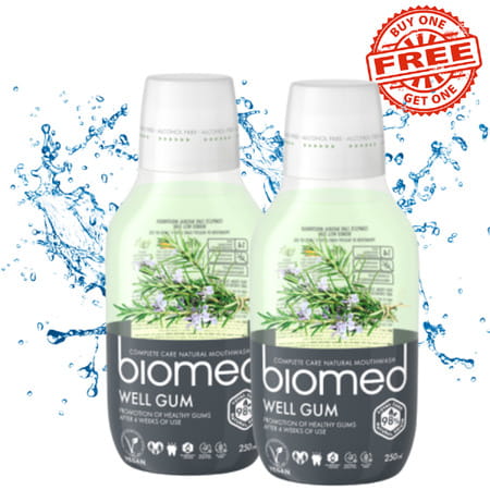 Biomed Complete Care Mouthwash | Well Gum - Buy One Get One Free - 250 Ml