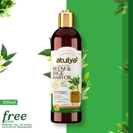 Atulya Neem & Sage Hair Oil 200 Ml