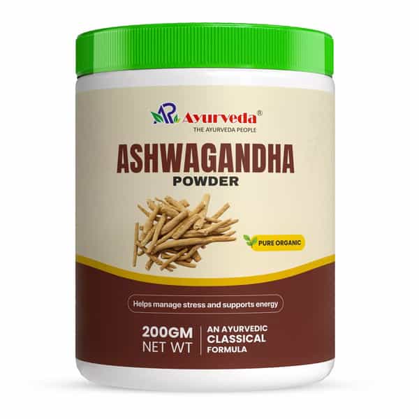 A R Ayurveda Ashwagandha Powder | Ayurvedic Herbal Powder For Daily Wellness - 200Gm