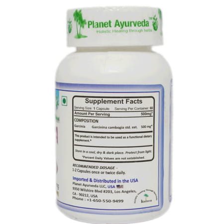 Planet Ayurveda Garcinia Cambogia - 60 Capsules | Weight Management Supplement