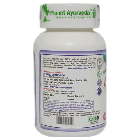 Planet Ayurveda Garcinia Cambogia - 60 Capsules | Weight Management Supplement