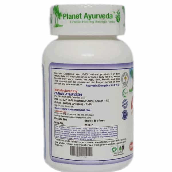 Planet Ayurveda Garcinia Cambogia - 60 Capsules | Weight Management Supplement