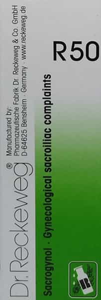 Dr. Reckeweg R 50 - Gynae Sacroiliac Complaints Drops 22 Ml