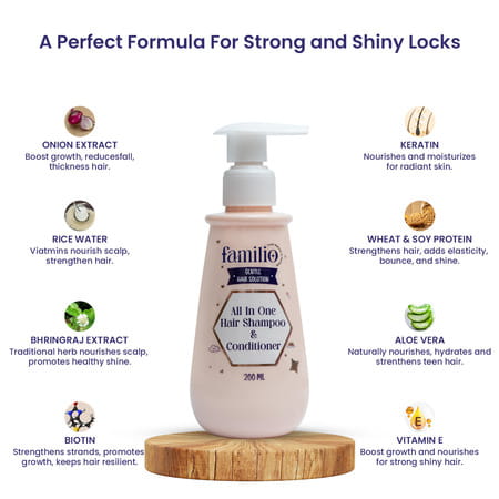 Familio All In One Shampoo + Conditoner - 200ml