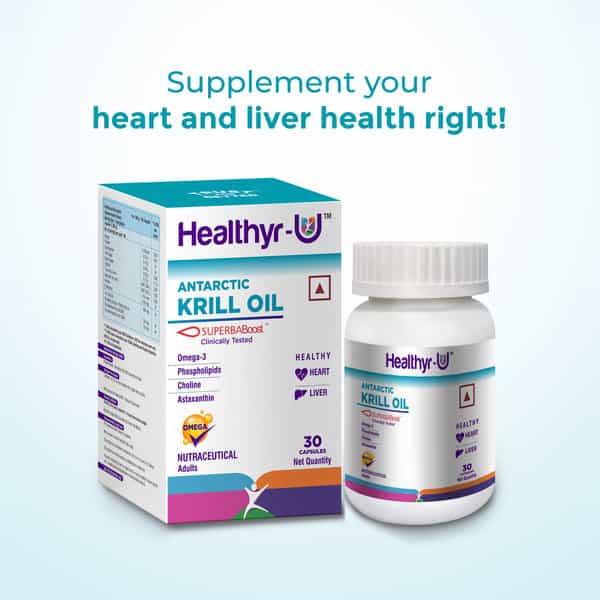 Healthyr-U Antarctic Krill Oil Bottle Of 30 Capsules