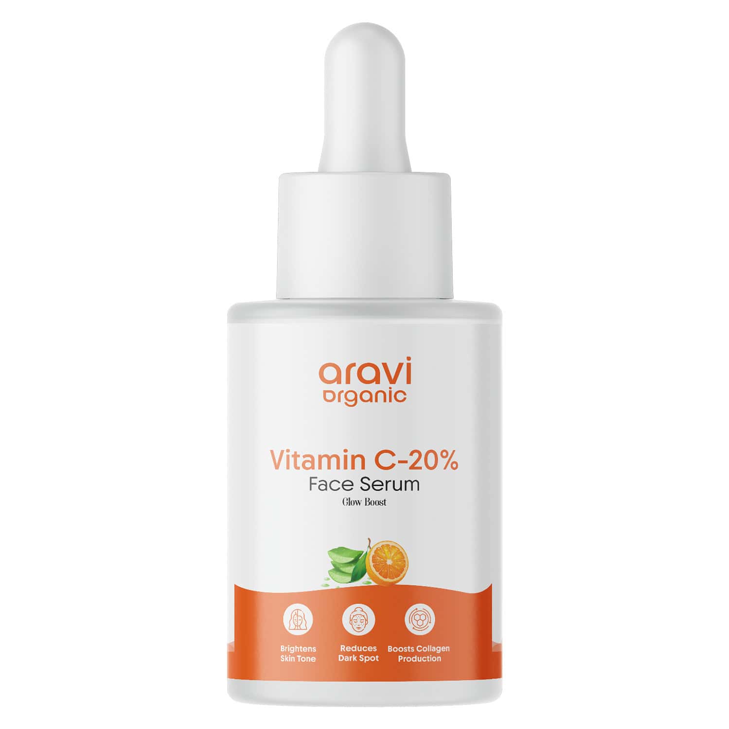 Aravi Organic Vitamin C Face Serum For Bright | Glowing & Even-toned Skin - 30ml