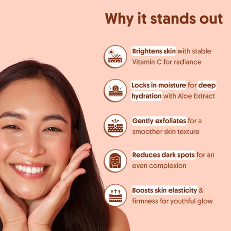 Aravi Organic Vitamin C Face Serum For Bright | Glowing & Even-Toned Skin - 30ml