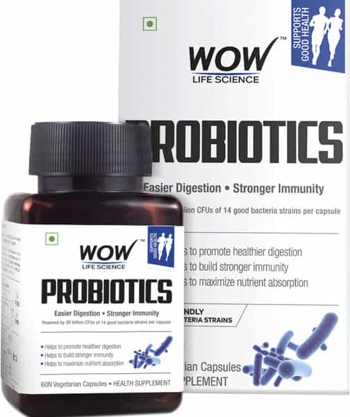 Wow Life Science Probiotics Capsules 60 Capsules