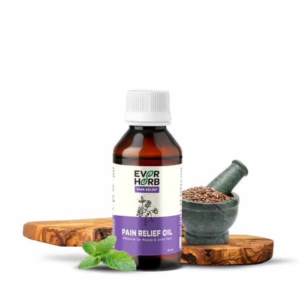 Everherb | Pain Relief Oil | Blend Of 8 Powerful Herbal Ingredients | Bottle 100 Ml (By Pharmeasy)