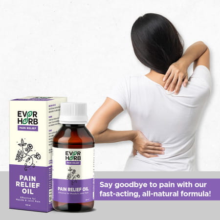 Everherb (By Pharmeasy) Pain Relief Oil - Blend Of 8 Powerful Herbal Ingredients - 100 Ml
