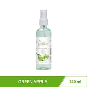 Pearldew Sanitizer Spray (green Apple) 120 Ml | Aloe & Neem | Paraben Free (pack Of 4)