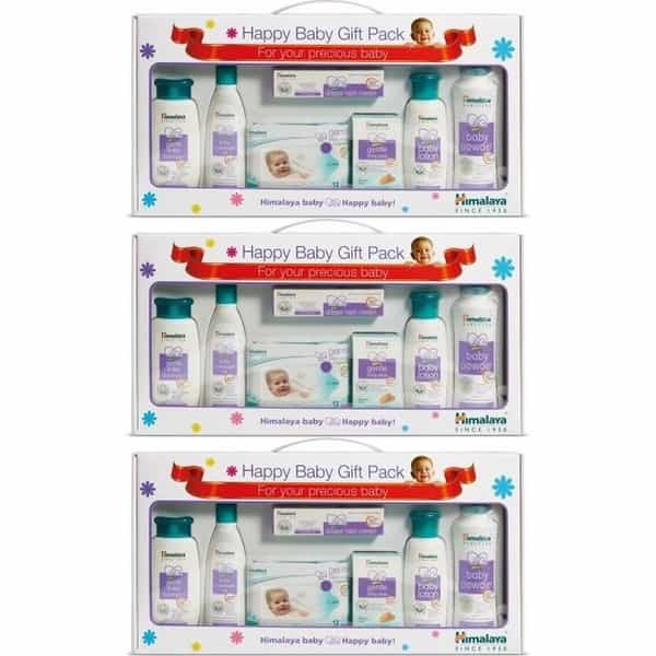 Himalaya Happy Baby Gift Pack ( 7 In 1) (Blue) X Pack 3 (Blue)