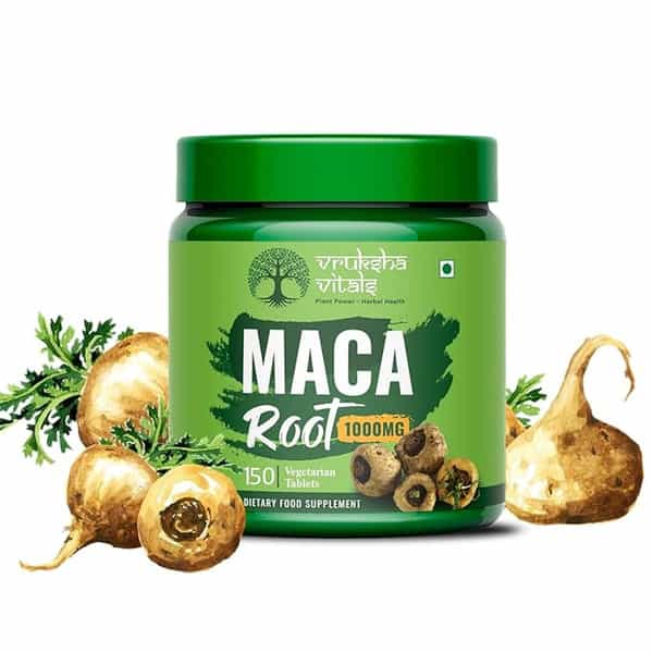 Vruksha Vitals Maca Root Extract 1000 Mg Per Tablet - 150 Tablets / Capsules