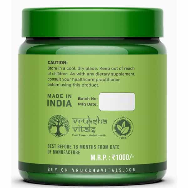 Vruksha Vitals Maca Root Extract 1000 Mg Per Tablet - 150 Tablets / Capsules