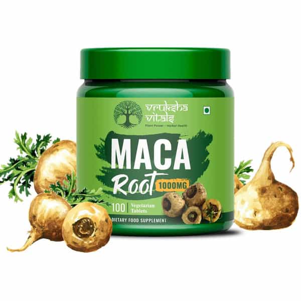Vruksha Vitals Maca Root Extract 1000 Mg Per Tablet - 150 Tablets / Capsules