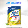 Lizol Disinfectant Surface & Floor Cleaner Liquid Refill Pack Citrus - 1800 Ml