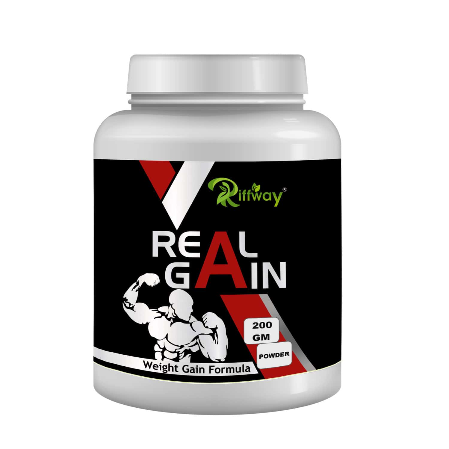 Riffway Real Gain Weight Gain Powder | Enhance Bone Density & Overall Skeletal Health (1x200gm)