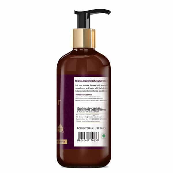 Harc Herbal Canada Natural Onion Conditioner ( Including Onion | Aloevera | Heena | Neem ) - 300 Ml