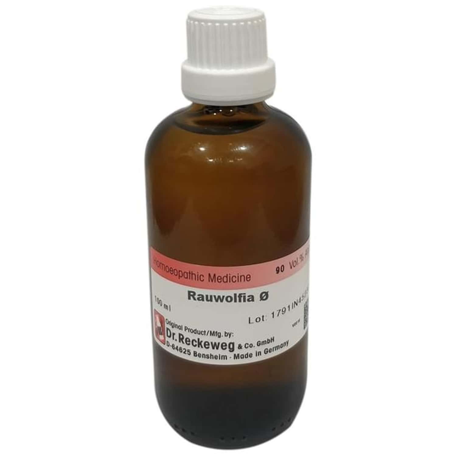 Dr. Reckeweg Rauwolfia Serp Mother Tincture Q 100 Ml
