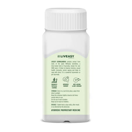 Ashwagandha 60 Tab Liveasy Herbals