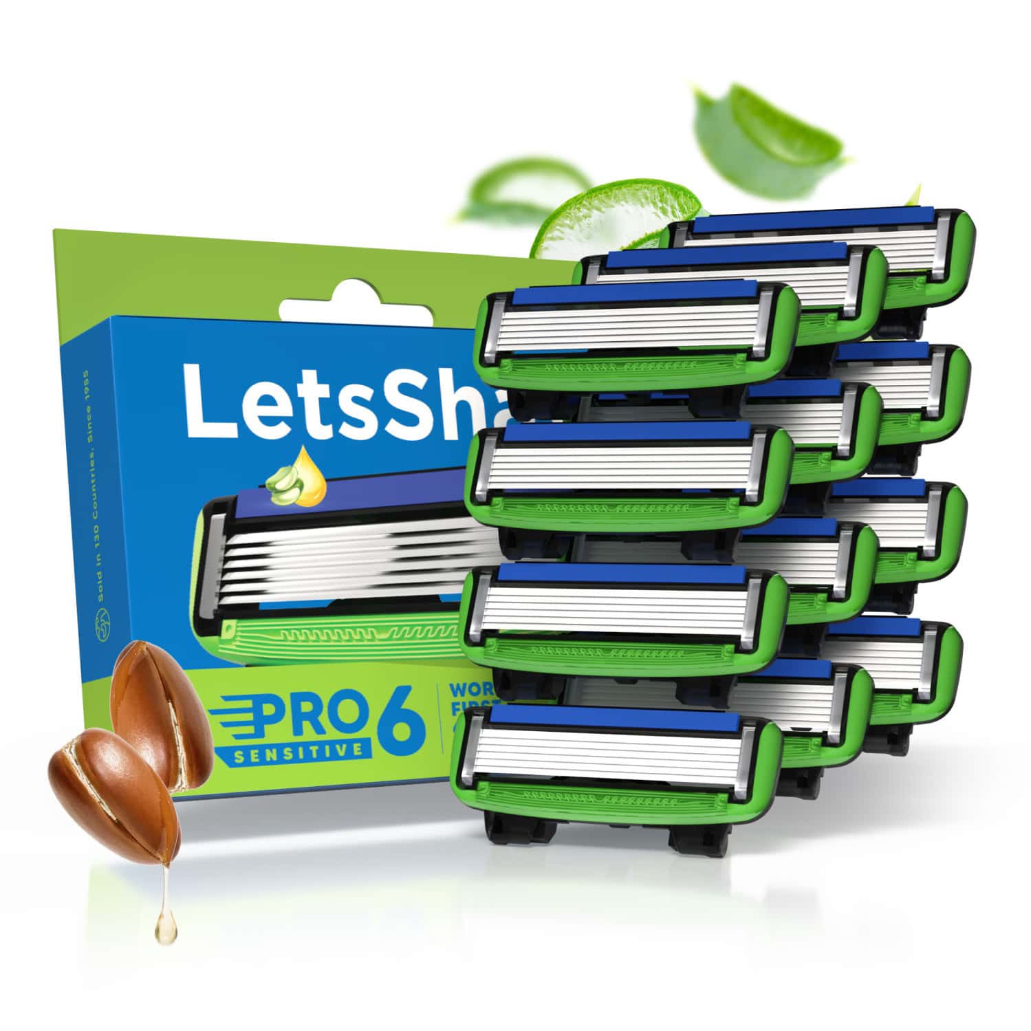 Letsshave Pro 6 Sensitive Blades (pack Of 12)