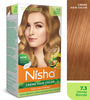Nisha Creme Hair Color 7.3 Honey Blonde (60Gm+90Ml+18Ml) Permanent Hair Colour With Henna Extract