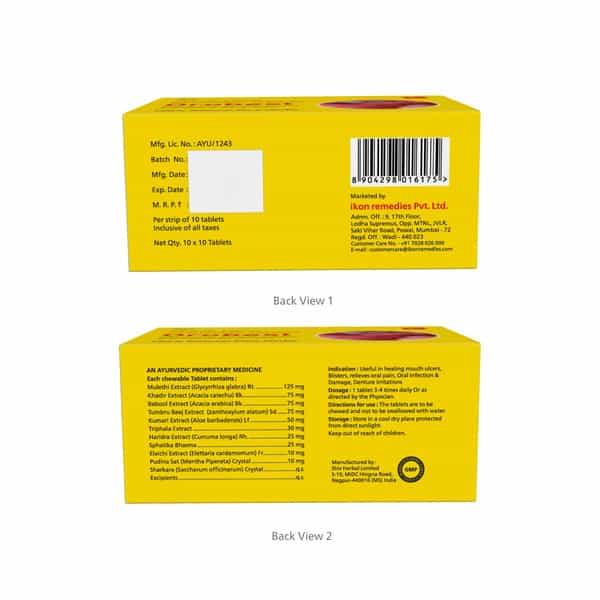 Orobest Chewable Tablets (1 X 10 Blister | Reduces Mouth Ulcers | Pack Of 5