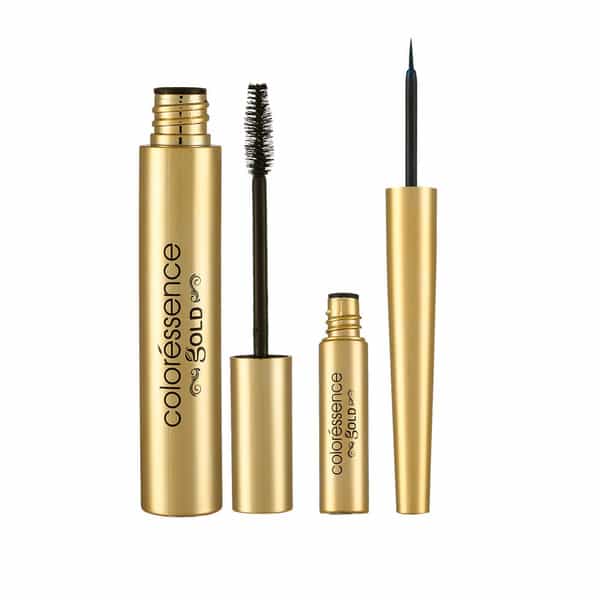 Coloressence Camera Ready Gold Range Combo Long Wear Eyeliner & Volume Mascara|Black (Pack Of 2) 50G