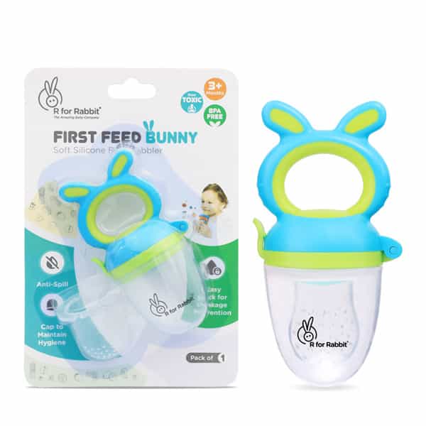 R For Rabbit First Feed Bunny Nibbler