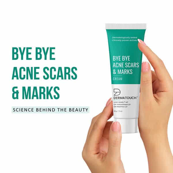Dermatouch Bye Bye Acne Scars & Marks Cream || Acne Scars Corrector || Gives Even Skin Tone - 30G
