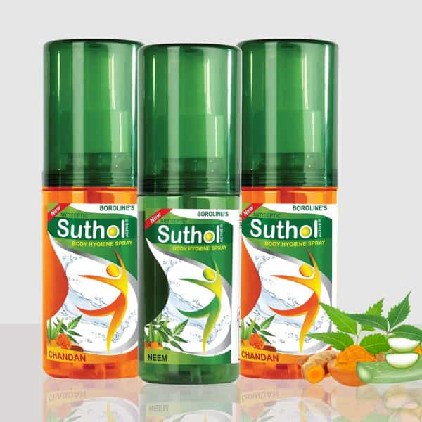 Boroline Suthol Neem Antiseptic Spray 1X100ml Suthol Chandan Spray 2X100ml