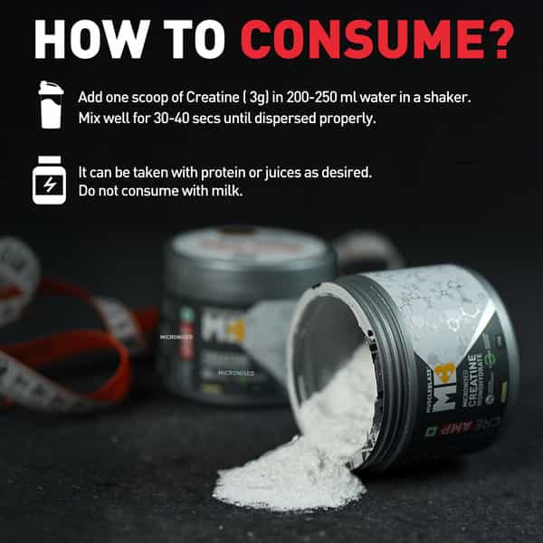 Muscleblaze Creatine Monohydrate Creamp With Creabsor (100 G - Unflavoured) With Shaker 650Ml