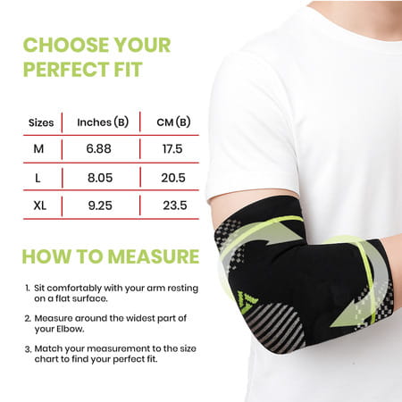 Actifit Elbow Support | Pain Relief & Compression | Xl Size | Multicolor | 1 Pack