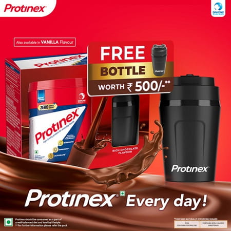 Protinex Rich Chocolate Flavour Powder With Free Bottle 325ml Jar 400 Gm