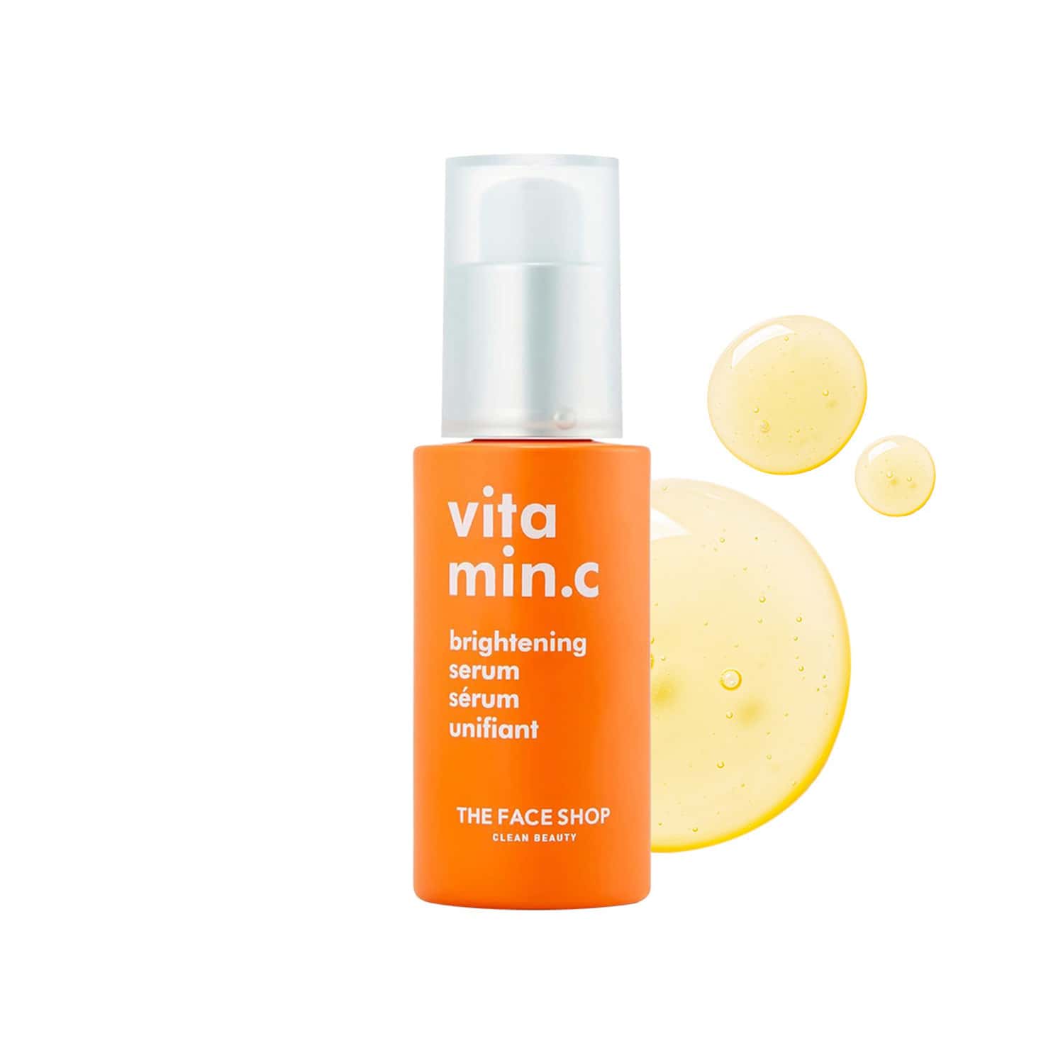 The Face Shop 98% Pure Vitamin C Brightening Korean Serum | Niacinamide & Hyaluronic Acid - 30ml