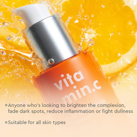 The Face Shop 98% Pure Vitamin C Brightening Korean Serum | Niacinamide & Hyaluronic Acid - 30ml