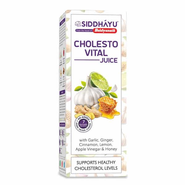 Baidyanath Asli Ayurved Cholesto Vital Juice 1L | Supports Healthy Cholesterol Levels