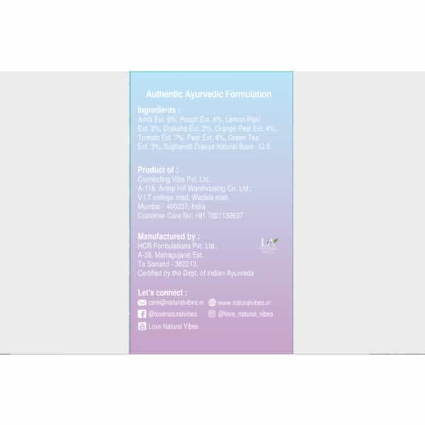 Natural Vibes Redefining Face Serum With Alpha Arbutin | Niacinamide & Vitamin C 30 Ml