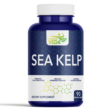 Fitness Veda Thyroid Supplement With Quick Action Sea Kelp Capsules | Thyroid Supplement
