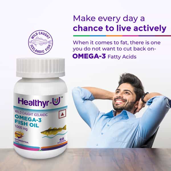 Healthyr-U Omega-3 Fish Oil 1000 Mg Bottle Of 60 Capsules