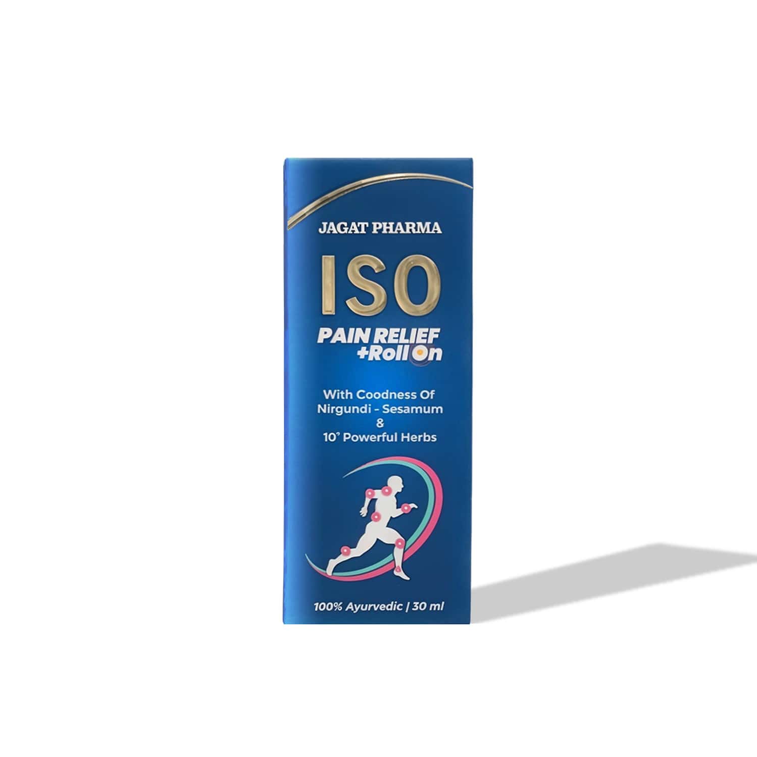 Iso Pain Relief Roll On (30ml) - Ayurvedic For Joint Back Knee Shoulder And Muscular Pain
