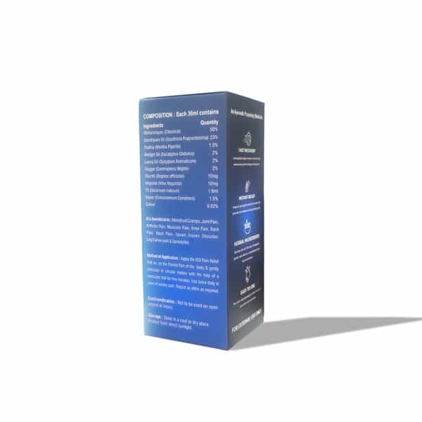 Iso Pain Relief Roll On (30Ml) - Ayurvedic For Joint Back Knee Shoulder And Muscular Pain