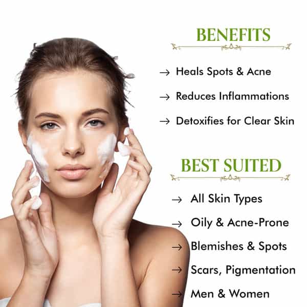 Tac - The Ayurveda Co. Tea Tree Foaming Face Wash With Neem & Basil - 100Ml