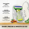 Letsshave Pro Compact Head Shaving Razor For Men | 6-Blade Sensitive Razor (1 Handle + 2 Blades)