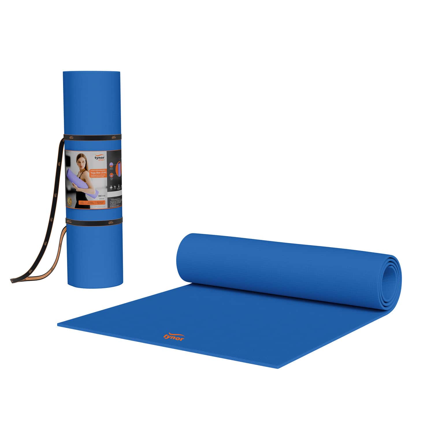 Tynor Yoga Mat Eva Blue 6mm 1 Unit