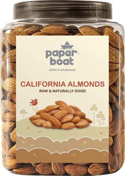 Paper Boat Raw California Almond 1 Kg Jar
