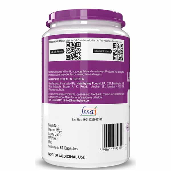 Healthyhey Nutrition L-Phenylalaline 60 Capsules