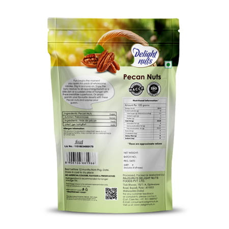 Delight Nuts Pecan Nuts - Premium Quality 150gm