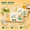 Pure Aura Baby Wipes - Doctor Recommended Pure Water Wipes With Aloe Vera 72 Pulls Pack Of 4